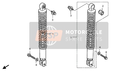 Honda FJS400D 2010 Cuscino posteriore per un 2010 Honda FJS400D